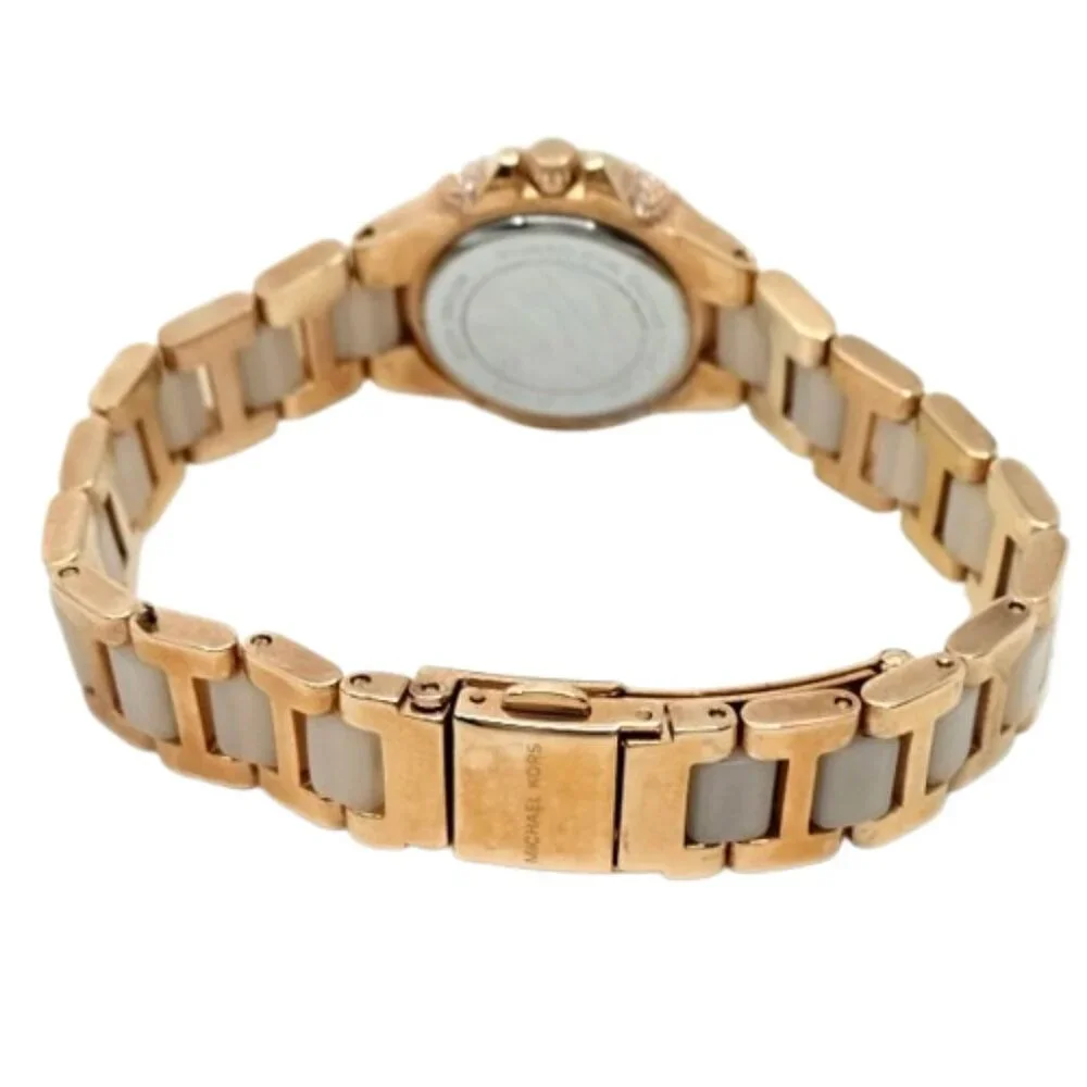 MICHAEL KORS~Petite Camille~LADIES ROSE GOLD SWAROVSKI CRYSTAL WATCH